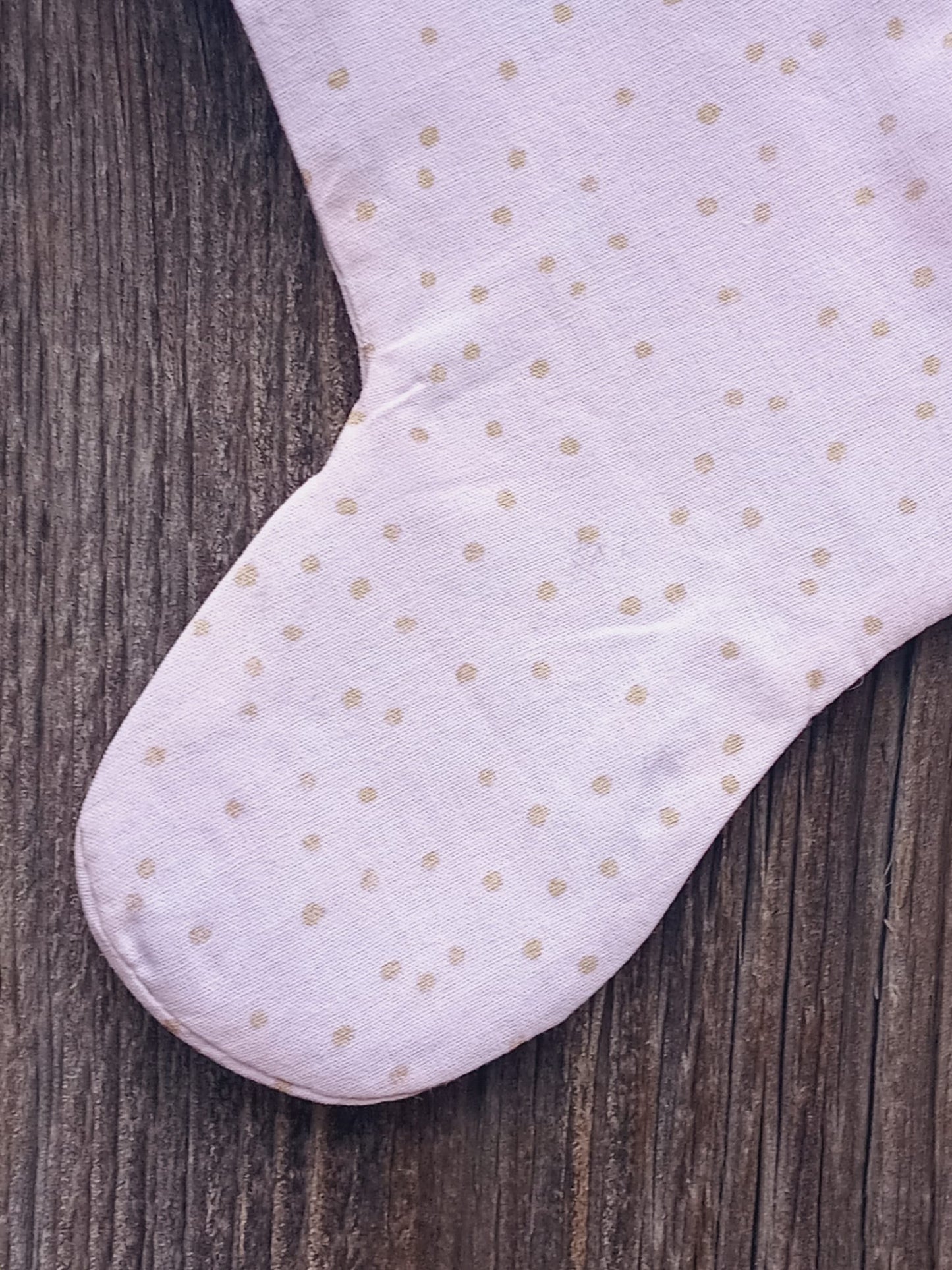 Nikolausstiefel klein "Goldene Tupfen"