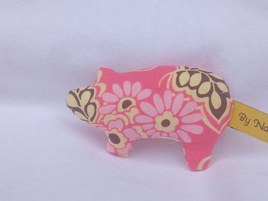 geblümtes Glücksschweinchen