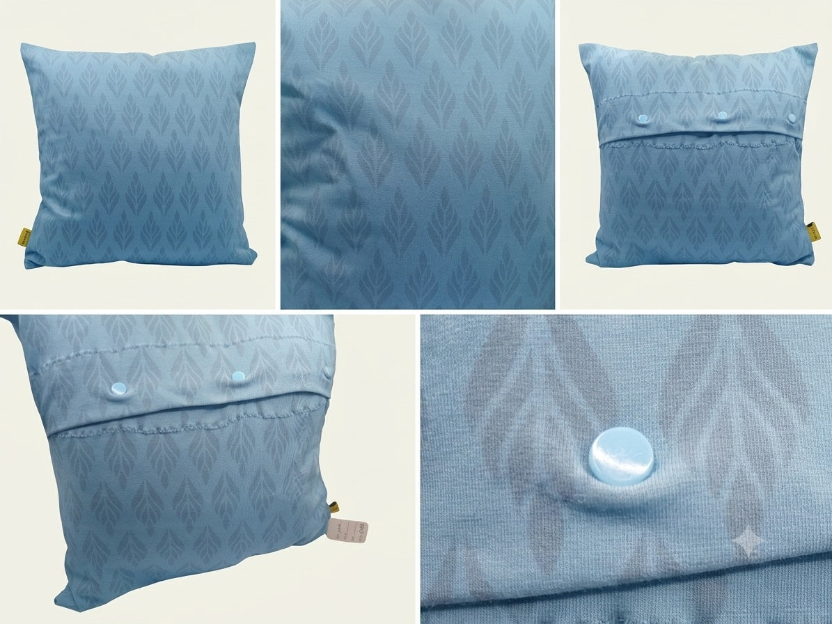 Kissenbezug "blau" mit Hotelverschluss
