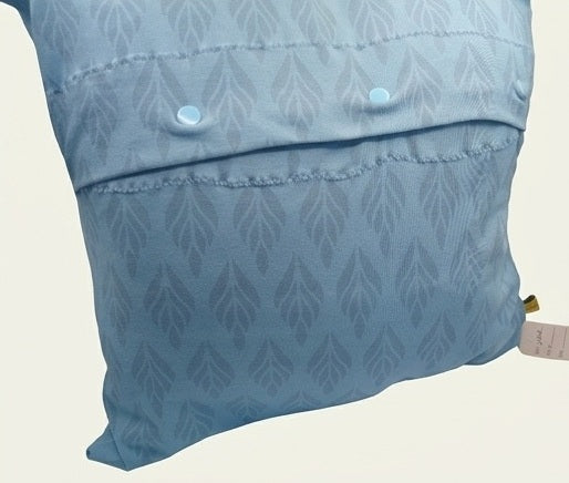 Kissenbezug "blau" mit Hotelverschluss