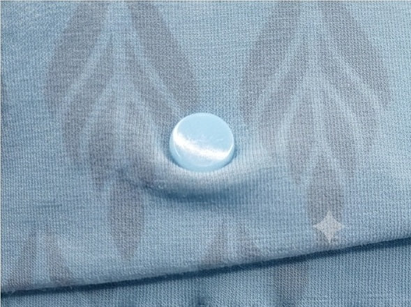 Kissenbezug "blau" mit Hotelverschluss