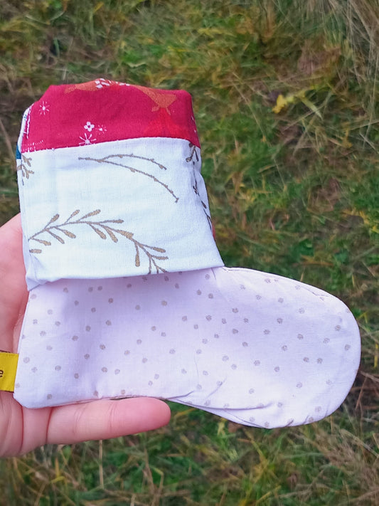 Nikolausstiefel klein "Goldene Tupfen"