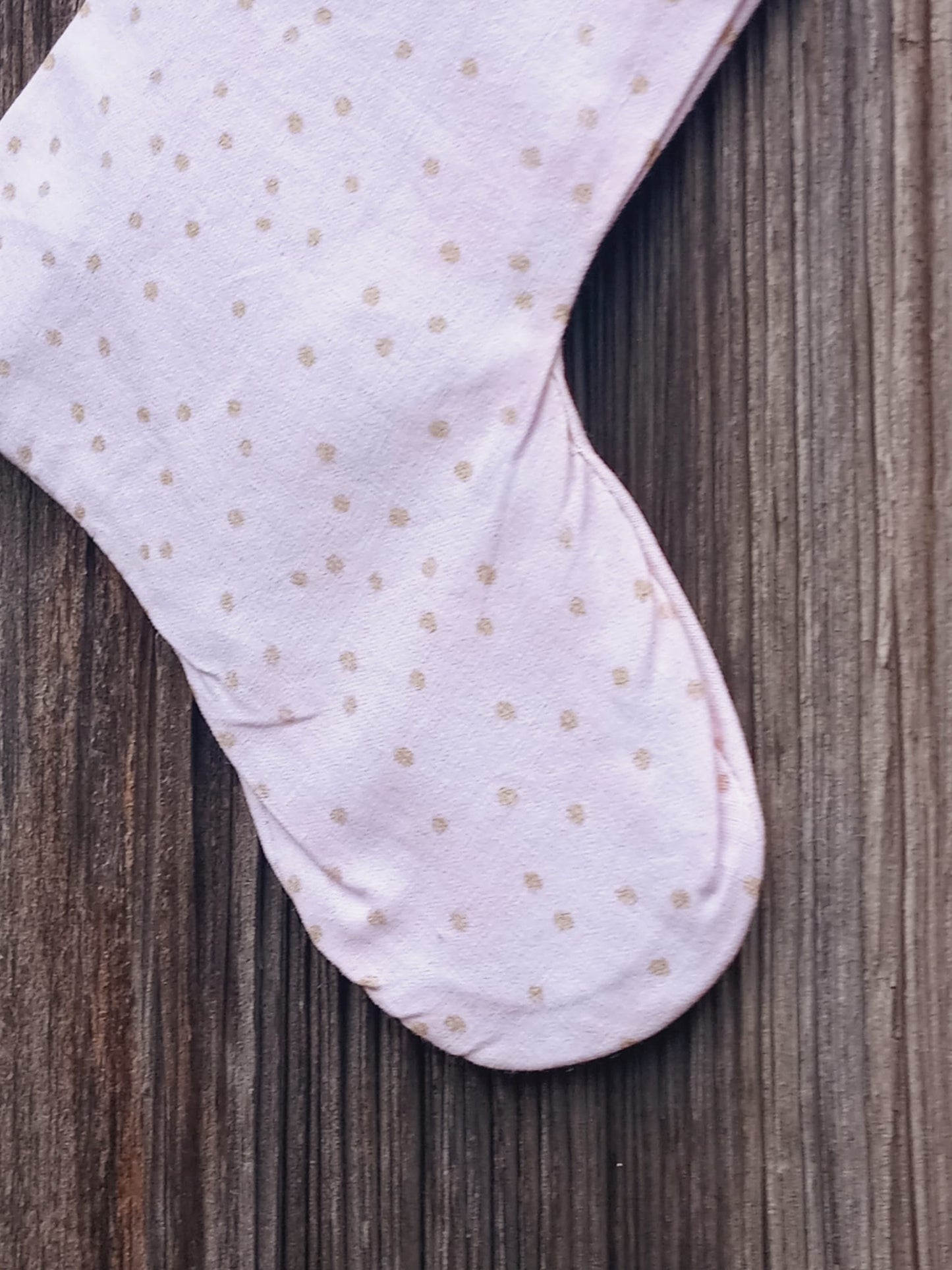 Nikolausstiefel klein "Goldene Tupfen"